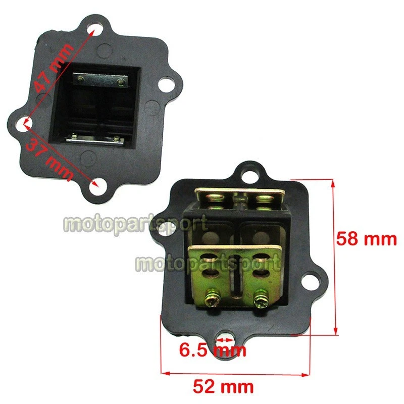 Reed Valve Cage For Arctic Cat Kasea Skyhawk Jehm Blazer 50 90 2-Stroke Engine — 第 2/4 张图片