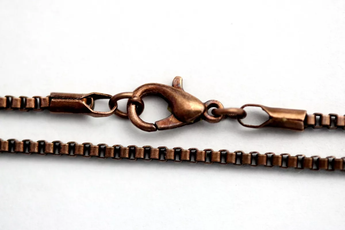 Antique Copper Box Chains 2 MM Necklace Bulk Wholesale Lots eBay