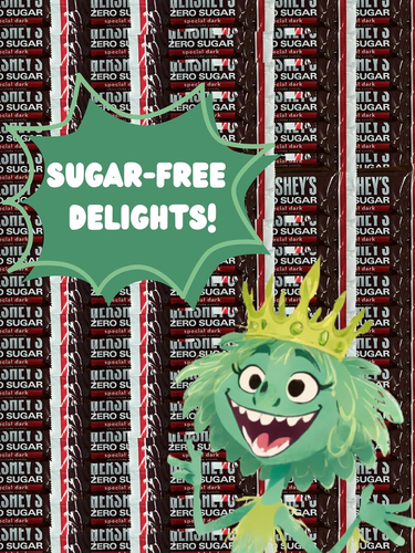 Sugar Free Chocolate - SPECIAL DARK Zero Sugar Chocolate Candy Bite Size Bars - - Picture 4 of 12