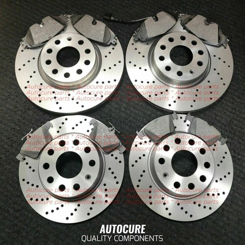FOR RANGE ROVER EVOQUE TD4 HSE DRILLED FRONT/REAR DISCS & BRAKE PADS