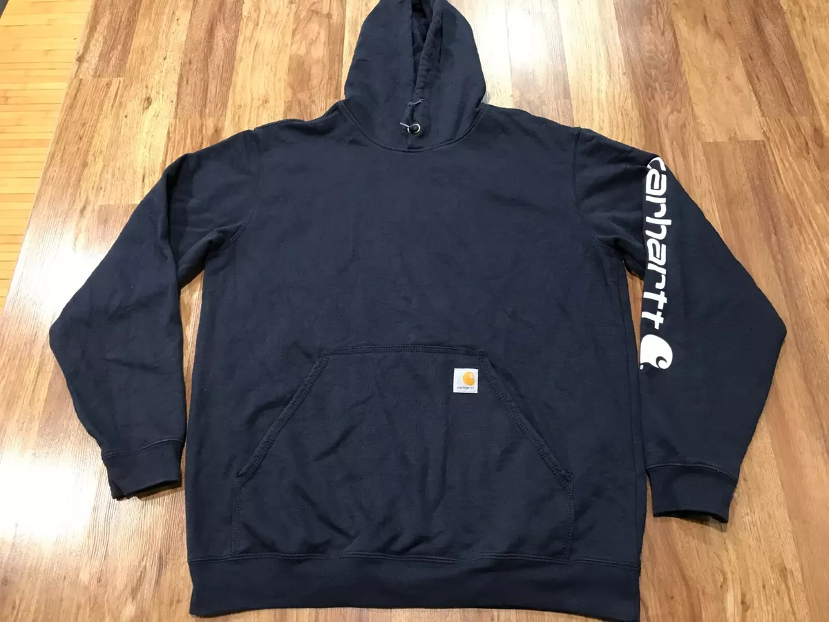 MENS LARGE Carhartt TS0288 M Midweight Logo Sleeve Graphic