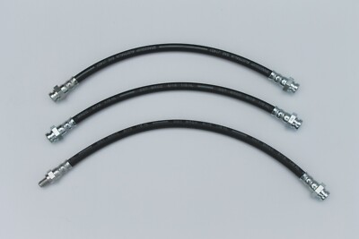 NEW BRAKE HOSE SET FRONT AND REAR FITS HD,HR,HK,HT HOLDEN WITH DISC