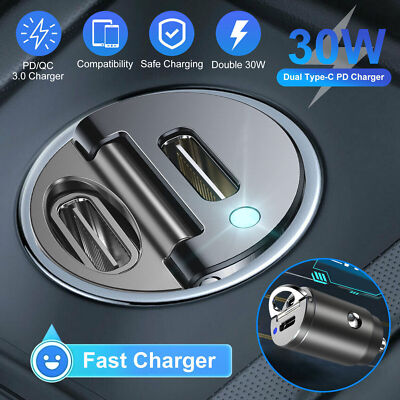 USB Car Vehicle Cigarette Charger Lighter Socket for iPhone Samsung Huawei  Phone