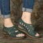 thumbnail 16 - Casual Non-Slip Large Size Lightweight Hollow slope sandals with fish mouth