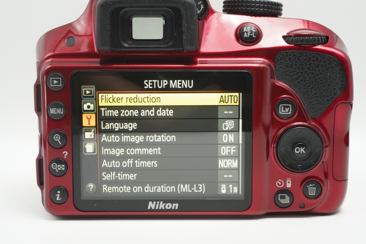 TOP MINT]Nikon D3300 24.2MP Digital SLR Camera Red Kit w/ AF