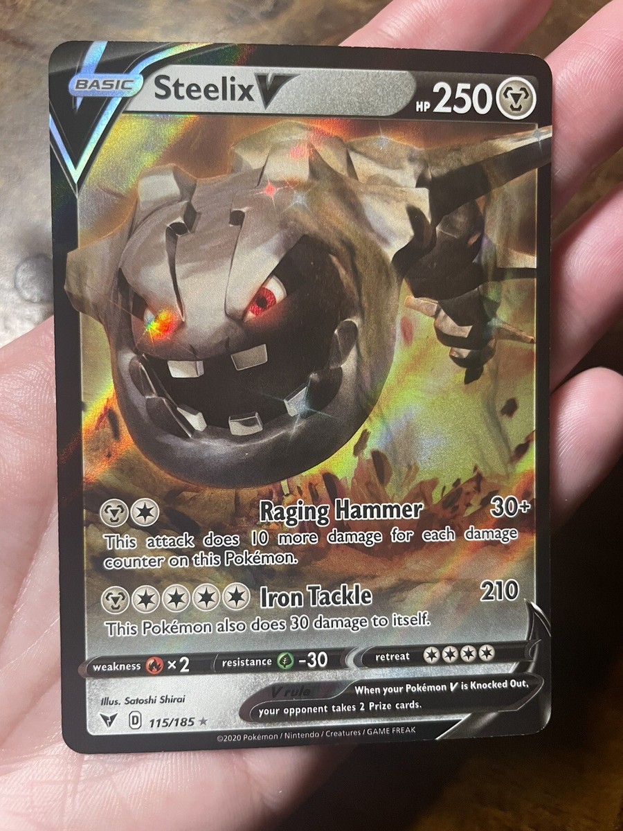 スターバース✖️4 Steelix V 115/185 Swsh04: Vivid Voltage Holo for sale online