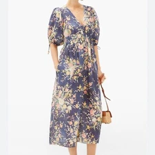 without tags  Zimmermann zinnia linen dress
