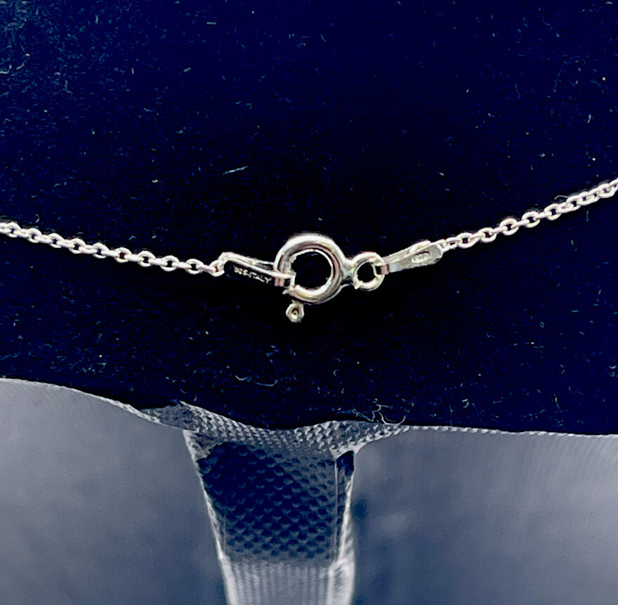 925 Solid Sterling Silver Infinity Necklace 16 In… - image 4