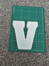Large Silicone Alphabet Mould ... Letter Mold .... V