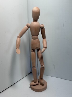 IKEA Gestalta Artist's Posable Jointed Figure Sketch Model Natural Wood 13'' New