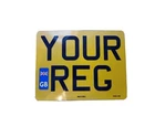 9 X 7 GB MOTORBIKE NUMBER PLATE ROAD LEGAL MOT COMPLIANT
