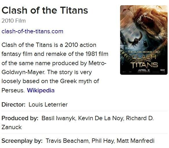 Perseus, Clash of the Titans (2010) Wiki