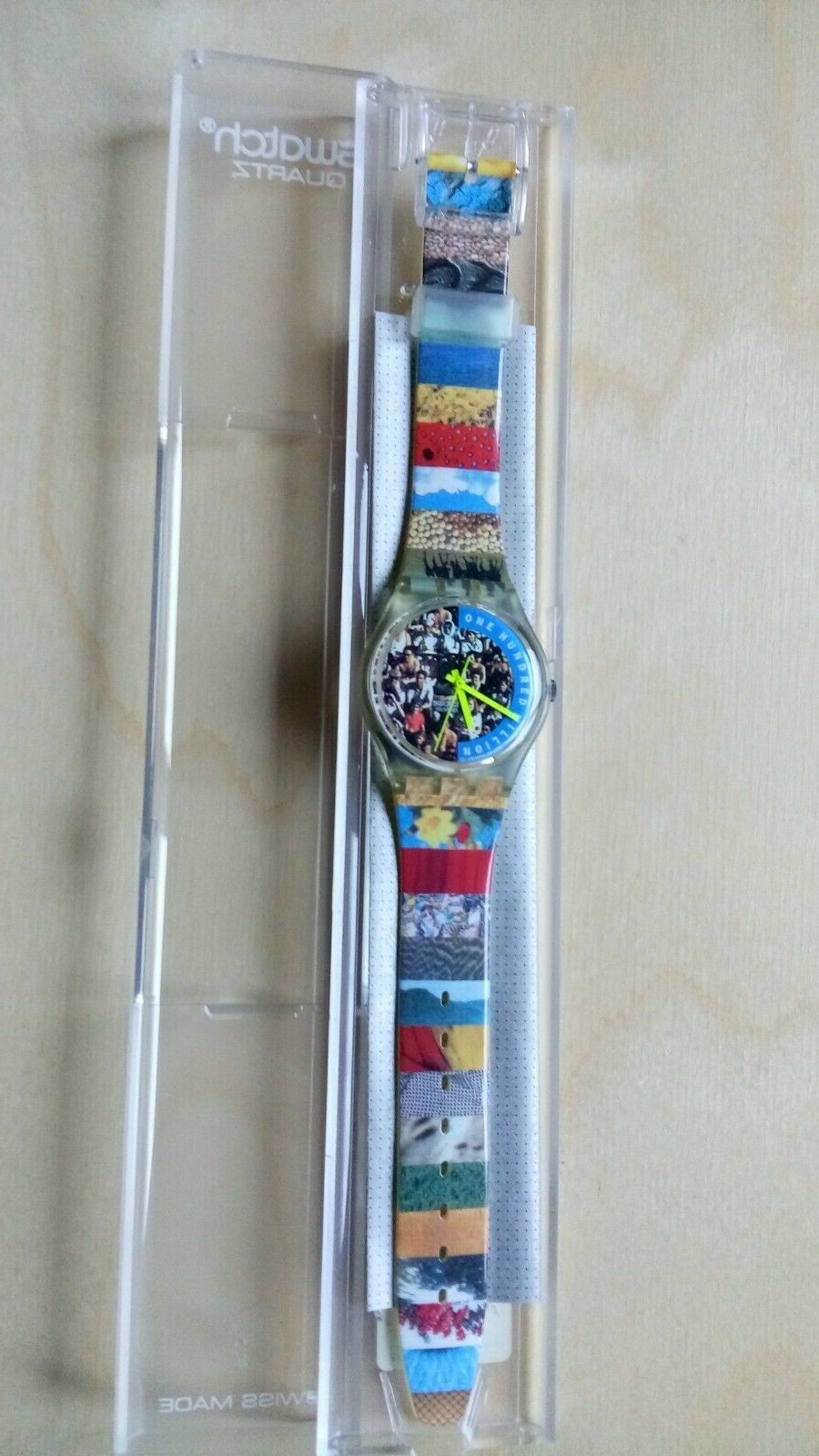 Swatch GZ126 The People Rare Série Spéciale 1992 Authentique Horloge Suisse