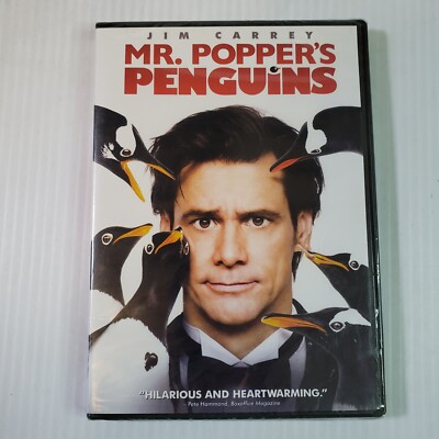 MR. POPPER'S PENGUINS - Jim Carrey DVD NEW/SEALED