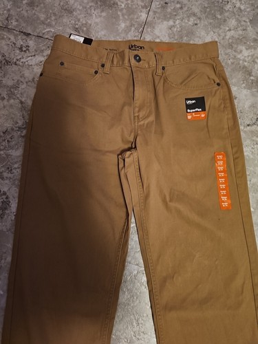 Urban Pipeline Men's Brown Denim Straight Leg Jeans Size 32/34 NWT - Picture 2 of 10