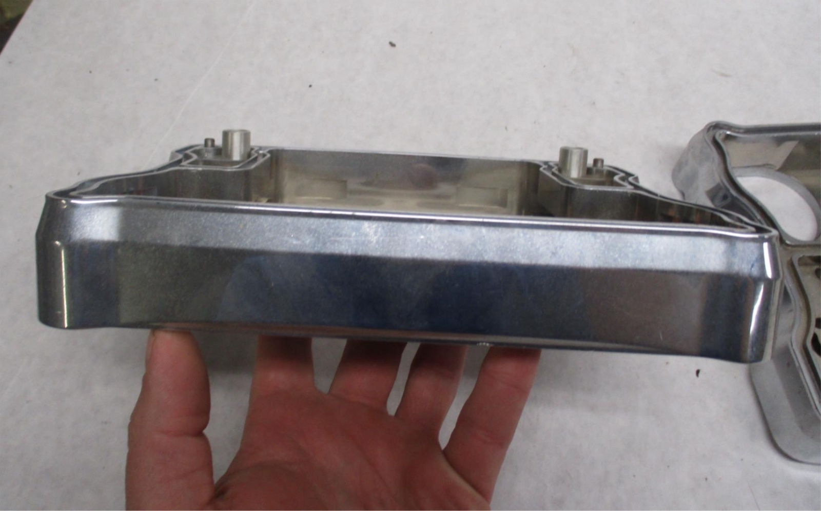 Set of 2 Early Big Dog Harley Evo S&S Lower Chrome Billet Rocker Boxes ...