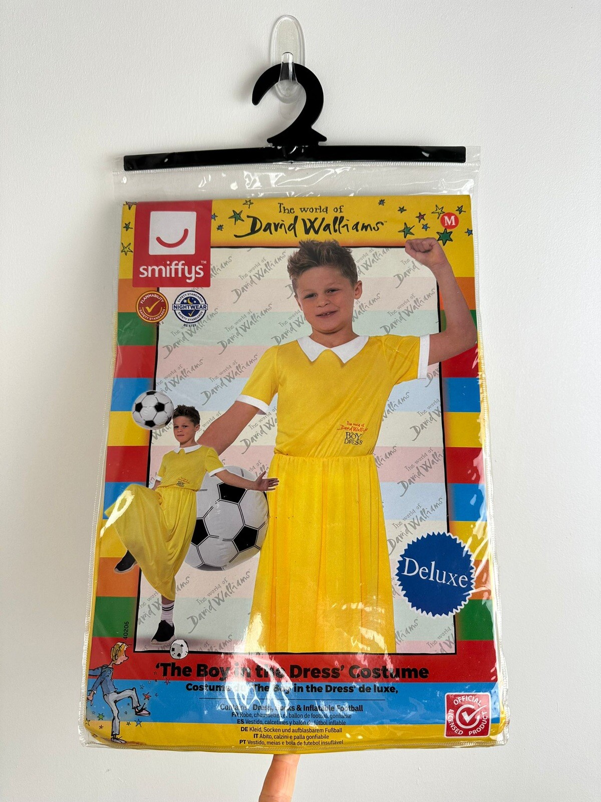 Smiffys David Walliams Deluxe Boy In A Dress - Kids Costume M Age 7-9