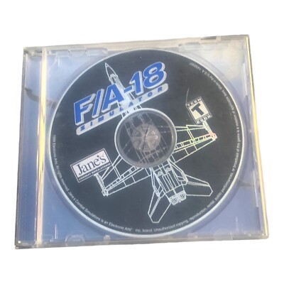 Jane s F/A-18 Simulation Fighter Jet fa18 f18 Usaf Us Air Force EA PC Game 1999