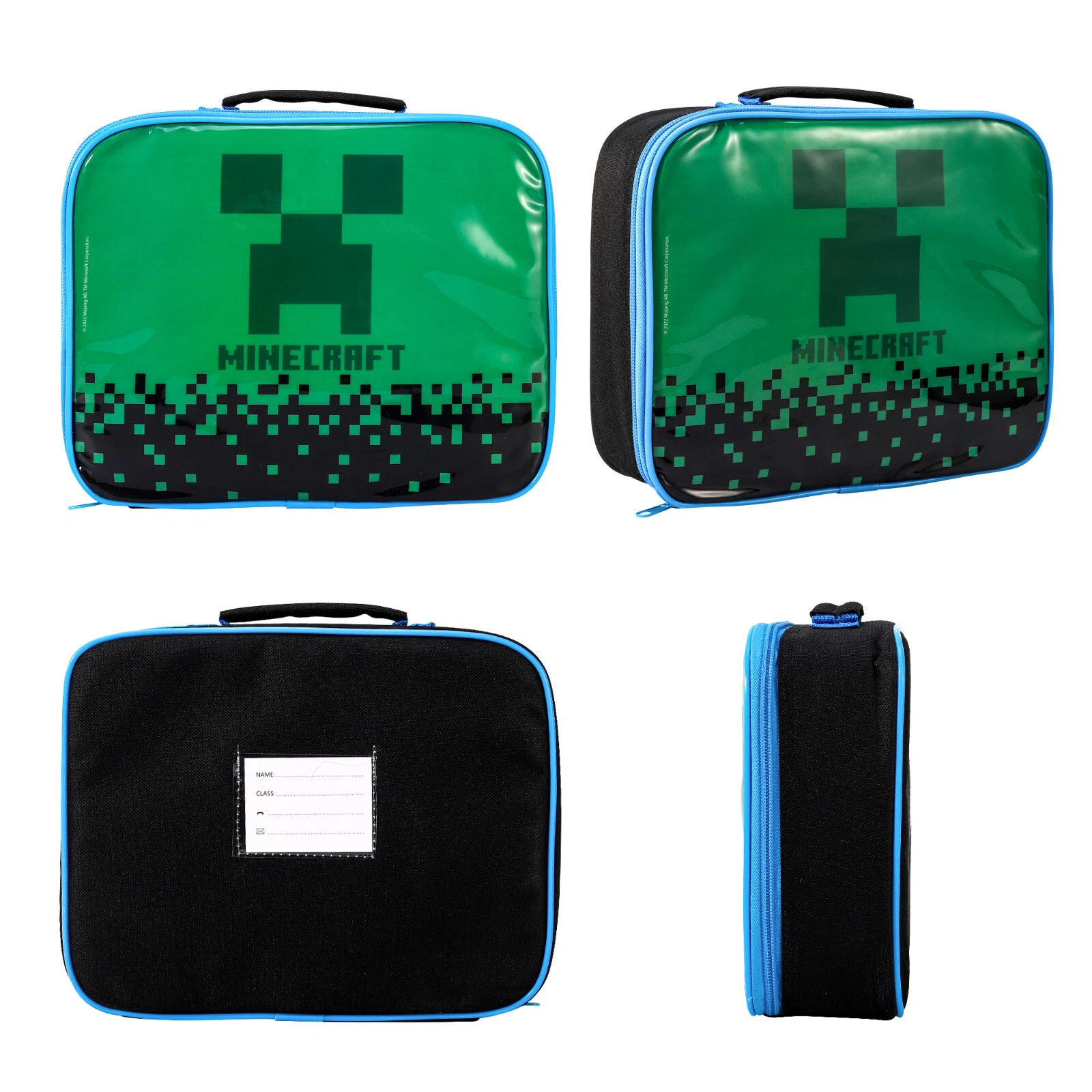 Minecraft Rectangular Insulated Lunch Bag for Kids, BPA Free