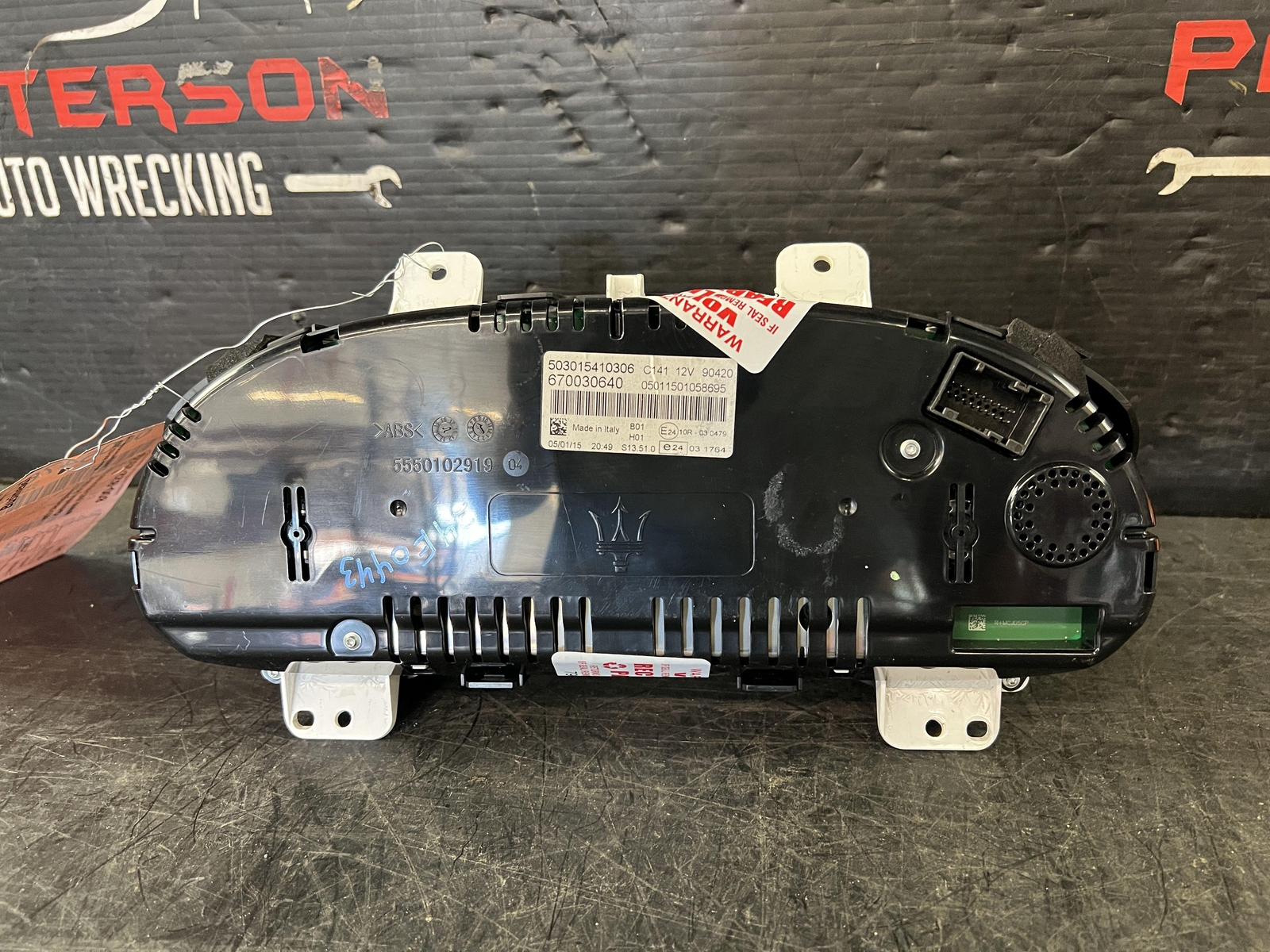 14-17 MASERATI GHIBLI SPEEDOMETER INSTRUMENT DASH GAUGE CLUSTER 86K ID 670030640
