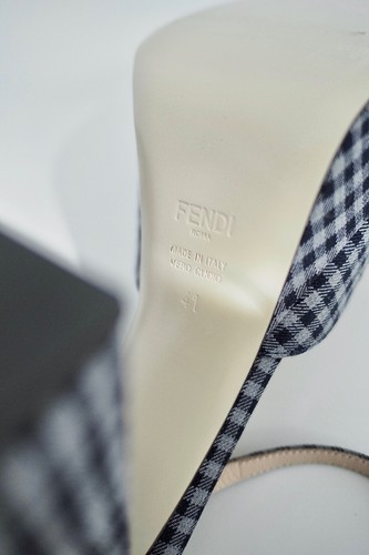 Sandales plateforme talon FF vente en gros gris marine Promenade vichy à carreaux 41 UK8 US11