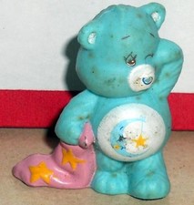1984 Kenner Care Bears Bedtime Bear Mini Pvc Figure Vintage 80's