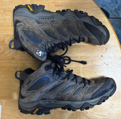 Merrel Moab 3 Herren Gore-Tex wasserdichte Wanderschuhe, Beluga, Größe UK 8 EU 42