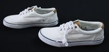 Sperry Men's Striper II CVO Lace-Up Canvas Sneakers LB3 White US:9 UK:8 EU:42