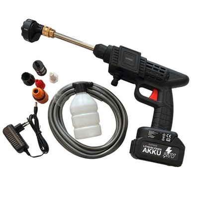 EASYmaxx Akku-Hochdruckreiniger 21V mobiler Auto Druckreiniger Spritzpistole