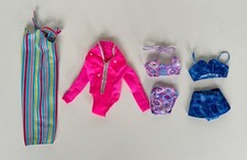 Vintage Barbie Swim Clothes Swim Dive Suit Pink and Bikinis