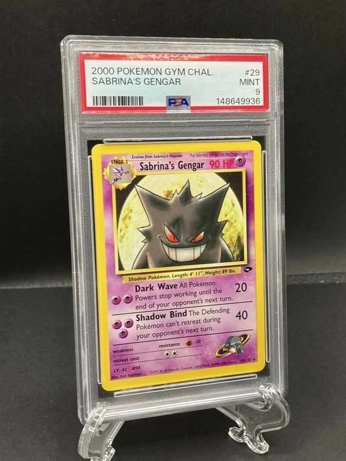 Pokemon TCG Gym Challenge Sabrina's Gengar #29/132 PSA9 FREE US SHIPPING