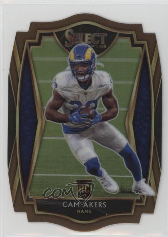 2020 Panini Select Premier Level Copper Prizm Die-Cut /355 Cam Akers #155 1m8b