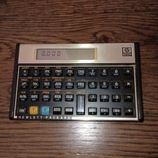Vintage HP 12C Financial Calculator w/ Original Cover Sleeve Made in USA