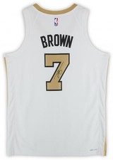 Framed Jaylen Brown Celtics Signed Nike 2025-26 City Edition Swingman Jersey