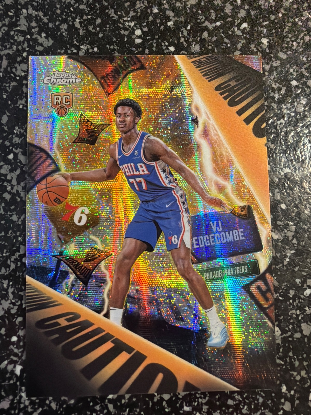 2025-26 Topps Chrome VJ Edgecombe RC Advisory CASE HIT SSP Rookie SHAR AD-3