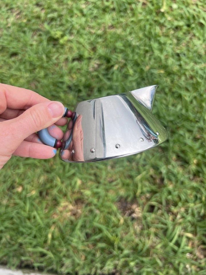 Alessi Creamer 18/10 Blue handle Stainless Steel Made in Italy Michael Graves - Image 4 of 4