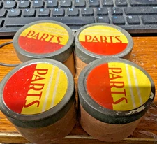 4 ORIGINAL EARLY 3 PEICE  part containers for A.C. GILBERT ERECTOR SET