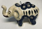 Lovely Polish Pottery Elephant Ornament Trunk Up! — photo 1