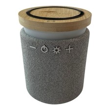 Wireless Bluetooth Speaker with LED Light  Bamboo Top, USB Rechargeable NIB