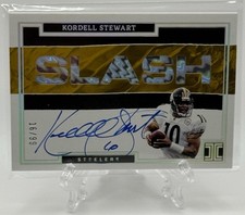 Kordell Stewart 2022 Panini Impeccable Nickname Slash On-Card Auto /99! Steelers