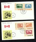 Canada #909-913, 1982 Stamps on Stamps, Geo. O'Neill cachet FDCs VF