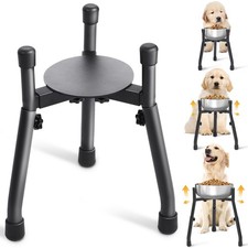 Elevated Dog Bowls Adjustable Metal Raised Dog Bowl Stand For Medium  Large ...