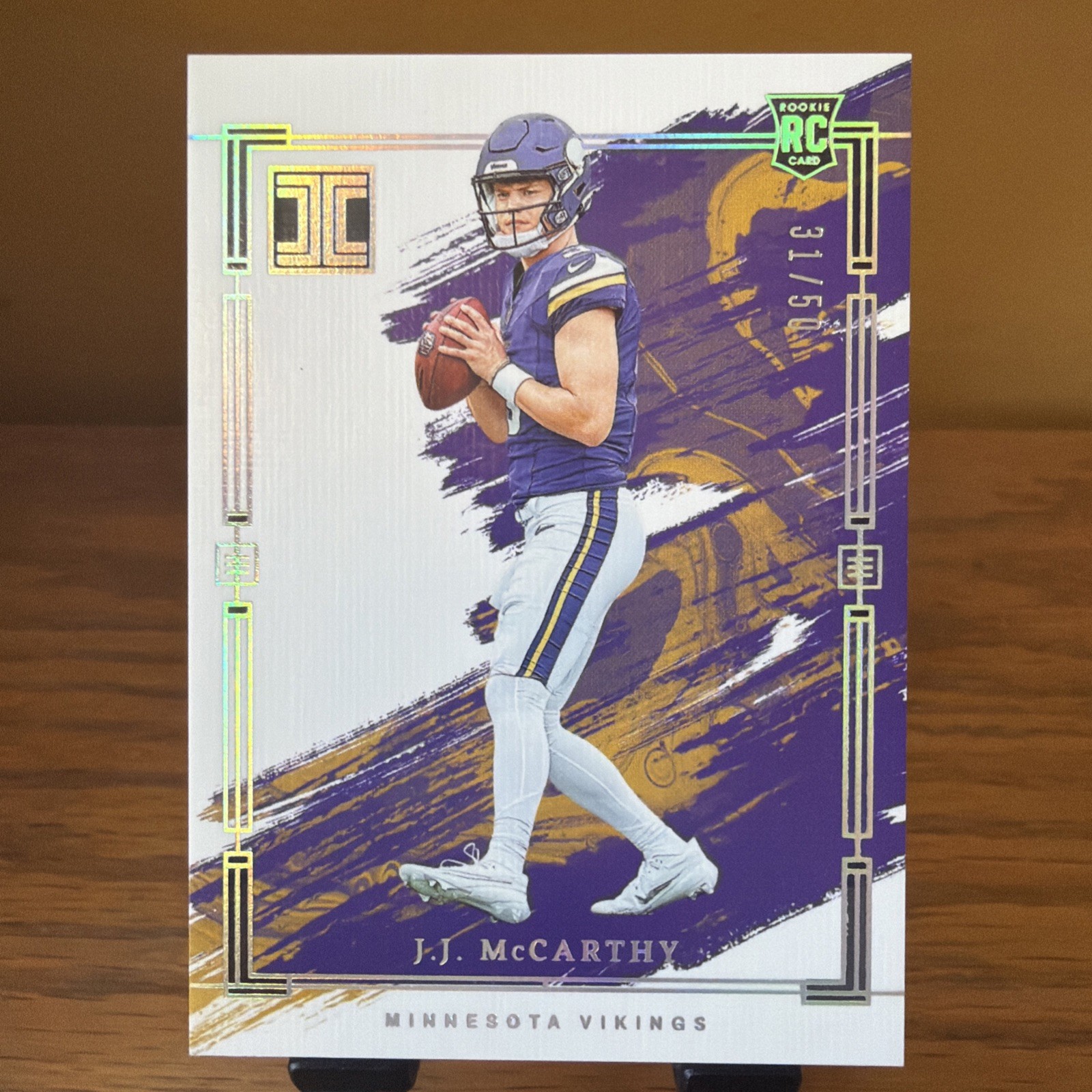 2024 Panini Impeccable - Rookies J.J. McCarthy #81 Silver /50 (RC)