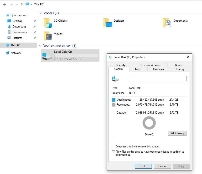 Dell PowerEdge T30 Tower PC Intel Pentium G4400 3.30 GHz 4GB RAM 2.7TB - Image 4 of 4