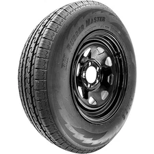 2 Assemblies ST 175/80R13 RubberMaster RM76 8 Ply 13x4.5 5 on 4.5 Black 8 spoke