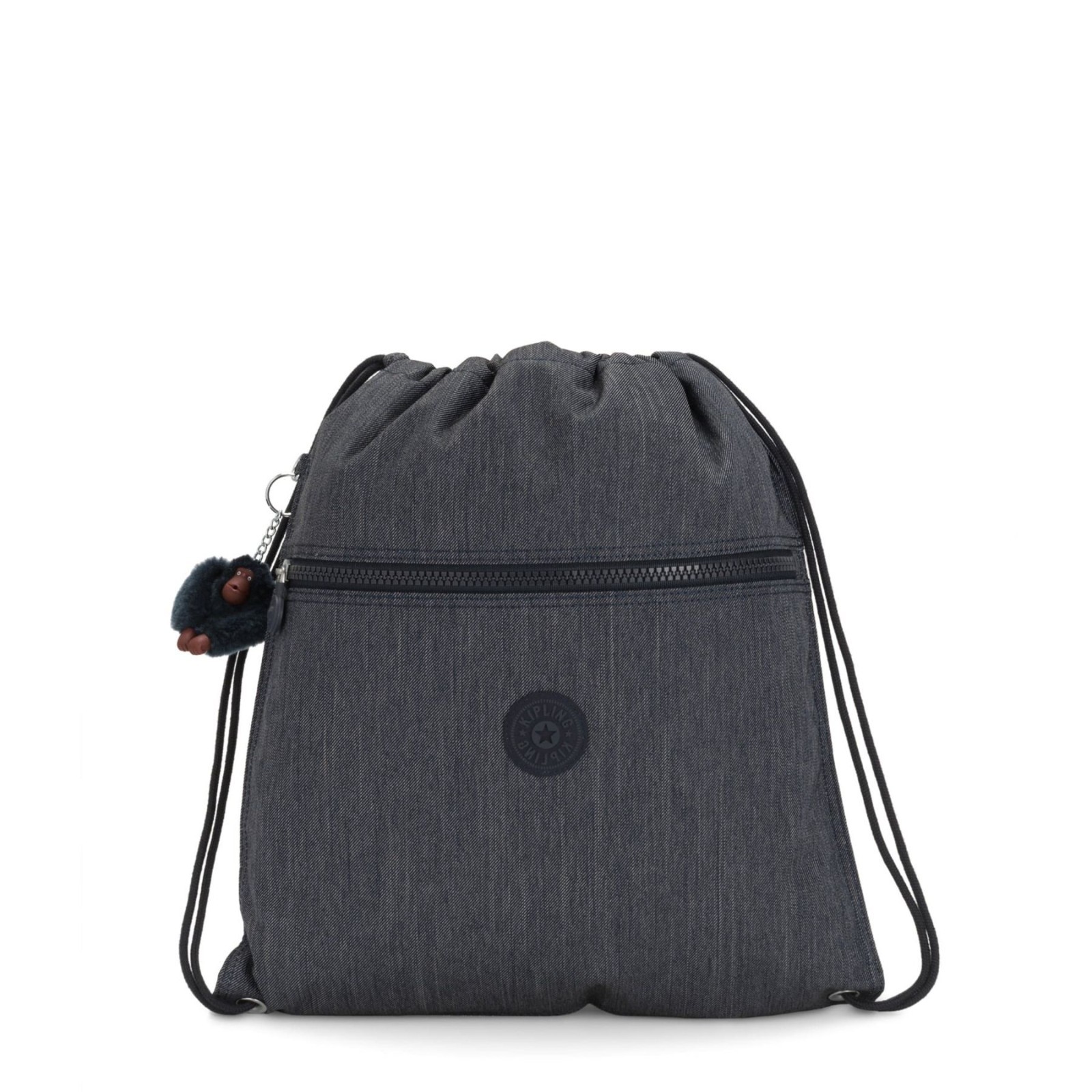Kipling SUPERTABOO Medium Drawstring Bag - Marine Navy RRP £29