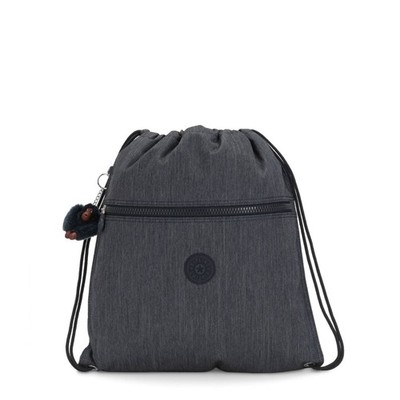 Kipling SUPERTABOO Medium Drawstring Bag - Marine Navy UVP 29£