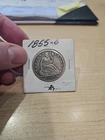 1855-O Seated Liberty Half Dollar 50c Nice 90% Silver Coin!