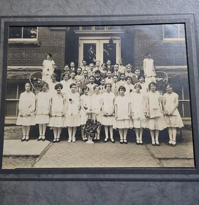 1926 Gowanda NY 8th Grade Graduation Photo Identified Students Named Class