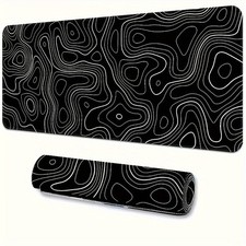 1Pc Large Gaming Office Mouse Pad Extended Non-Slip Desk Mat with Stitched Edges